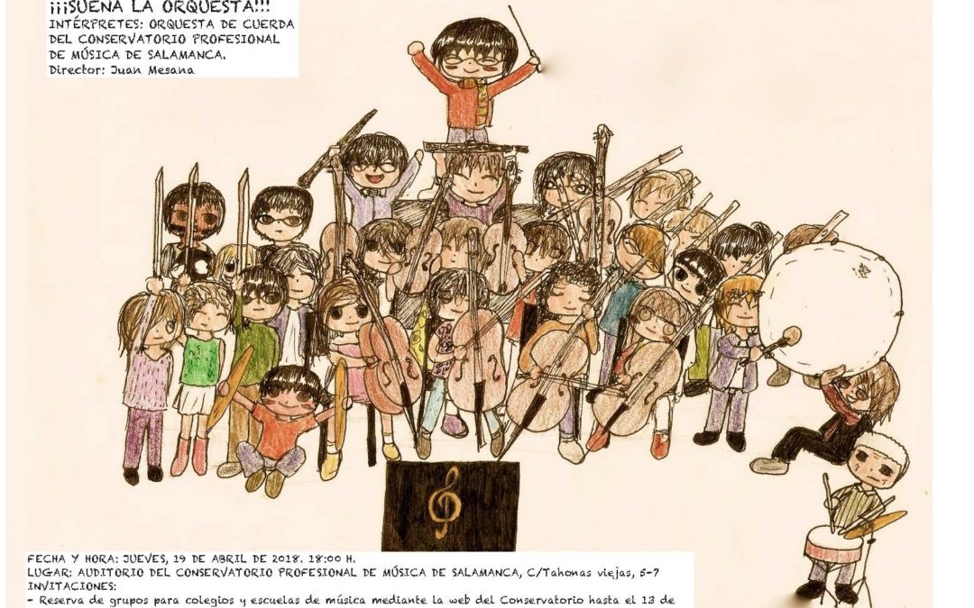 Invitación a concierto didáctico el próximo 19 de abril